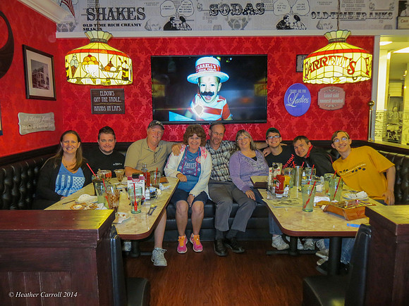 dinner with norm and sharon and the boys