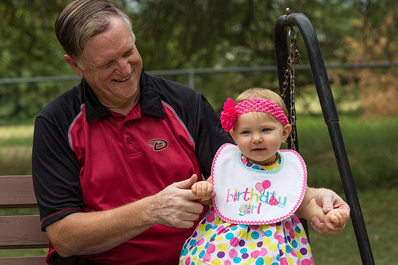 birthday girl and grandpa