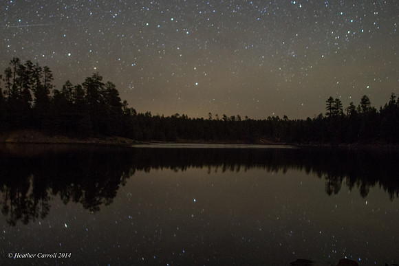 Shooting Star over Lake