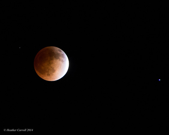 Blood Moon partial eclipse