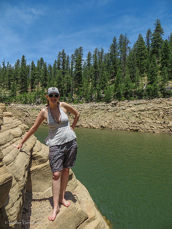 Jenny on the rocks